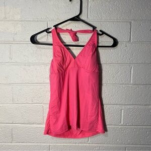 Title Nine Carve Designs Swim Suit Bikini Tankini Top Hot Barbie Pink Halter Sm